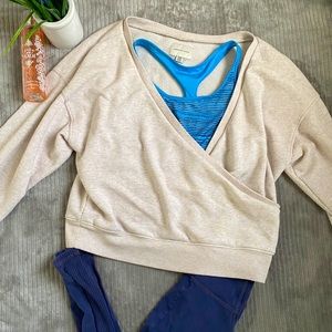 American eagle crossover sweatshirt